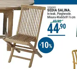 Cfadda Sedia Salina offerta