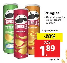 Lidl Pringles offerta