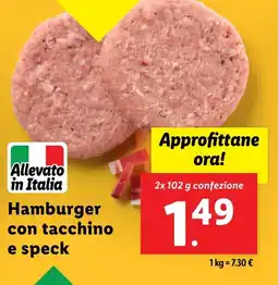 Lidl Hamburger con tacchino e speck offerta