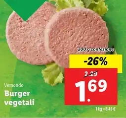 Lidl Vemondo Burger vegetali offerta