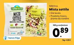 Lidl Vallericca Mista sottile offerta
