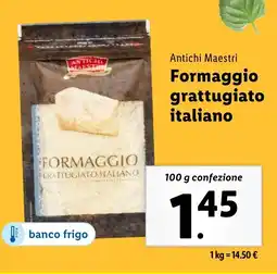 Lidl Antichi Maestri Formaggio grattugiato italiano offerta