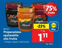 Lidl Maribel Preparazione spalmabile alla frutta offerta