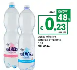 Iper La Grande Acqua minerale naturale o frizzante VALMORA offerta