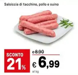 Iper La Grande Salsiccia di tacchino, pollo e suino offerta