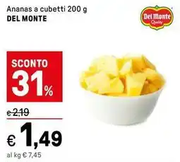 Iper La Grande Ananas a cubetti DEL MONTE offerta