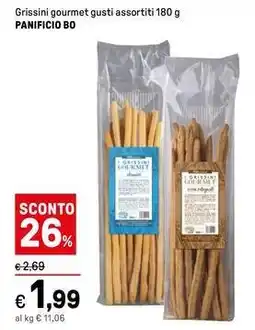 Iper La Grande Grissini gourmet gusti assortiti PANIFICIO BO offerta