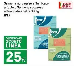 Iper La Grande Salmone norvegese affumicato IPER offerta