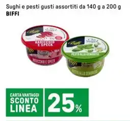 Iper La Grande Sughi e pesti gusti assortiti BIFFI offerta