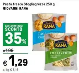 Iper La Grande Pasta fresca Sfogliagrezza GIOVANNI RANA offerta