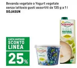 Bevanda vegetale o Yogurt vegetale senza lattosio gustisenza lattosio gusti assortiti SOJASUN