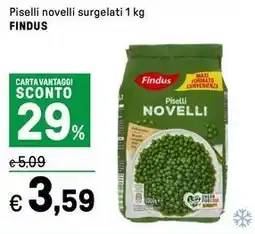 Iper La Grande Piselli novelli surgelati FINDUS offerta