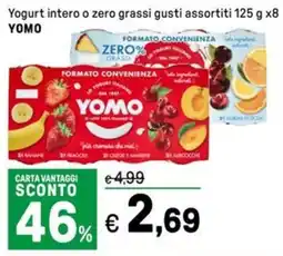 Iper La Grande Yogurt intero o zero grassi gusti assortiti YOMO offerta