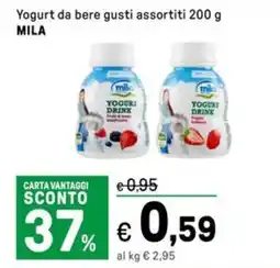 Iper La Grande Yogurt da bere gusti assortiti MILA offerta
