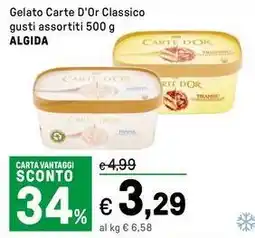 Iper La Grande Gelato Carte D'Or Classico gusti assortiti ALGIDA offerta