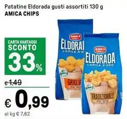 Iper La Grande Patatine Eldorada gusti assortiti AMICA CHIPS offerta