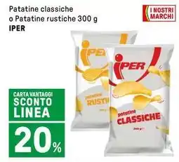Iper La Grande Patatine classiche o Patatine rustiche IPER offerta