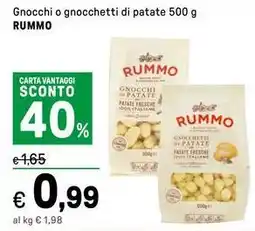 Gnocchi o gnocchetti di patate RUMMO
