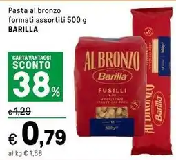 Iper La Grande Pasta al bronzo formati assortiti BARILLA offerta