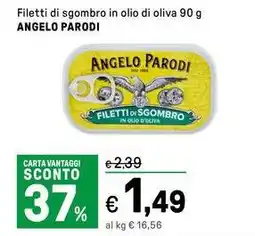 Iper La Grande Filetti di sgombro in olio di oliva ANGELO PARODI offerta