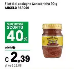 Iper La Grande Filetti di acciughe Cantabriche ANGELO PARODI offerta