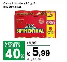 Iper La Grande Carne in scatola SIMMENTHAL offerta