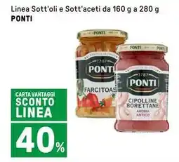 Iper La Grande Linea Sott'oli e Sott'aceti PONTI offerta