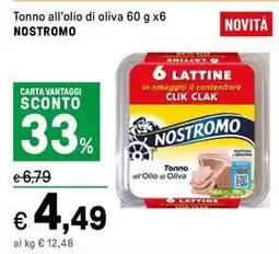 Iper La Grande Tonno all'olio di oliva NOSTROMO offerta