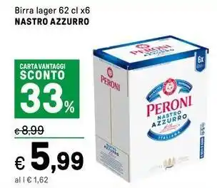 Iper La Grande Birra lager NASTRO AZZURRO offerta