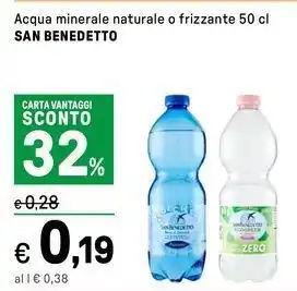 Iper La Grande Acqua minerale naturale o frizzante SAN BENEDETTO offerta