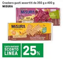 Iper La Grande Crackers gusti assortiti MISURA offerta