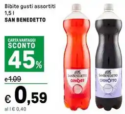 Iper La Grande Bibite gusti assortiti SAN BENEDETTO offerta
