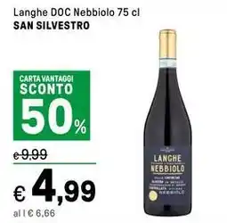 Iper La Grande Langhe DOC Nebbiolo SAN SILVESTRO offerta