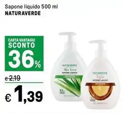 Iper La Grande Sapone liquido NATURAVERDE offerta