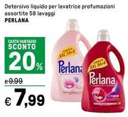 Iper La Grande Detersivo liquido per lavatrice profumazioni assortite PERLANA offerta