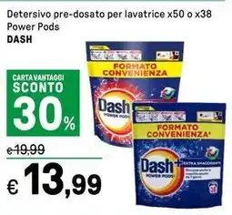 Iper La Grande Detersivo pre-dosato per lavatrice Power Pods DASH offerta
