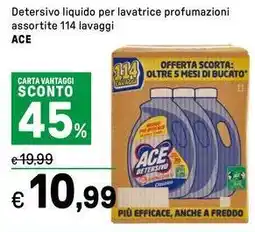 Iper La Grande Detersivo liquido per lavatrice profumazioni assortite ACE offerta