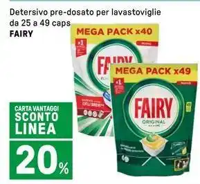 Iper La Grande Detersivo pre-dosato per lavastoviglie FAIRY offerta