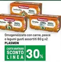 Iper La Grande Omogeneizzato con carne, pesce o legumi gusti assortiti PLASMON offerta