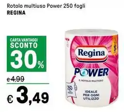 Iper La Grande Rotolo multiuso Power 250 fogli REGINA offerta