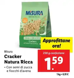 Lidl Misura Cracker Natura Ricca offerta
