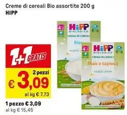 Iper La Grande Creme di cereali Bio assortite HIPP offerta