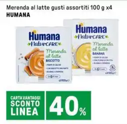 Iper La Grande Merenda al latte gusti assortiti HUMANA offerta