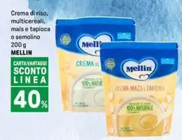Iper La Grande Crema di riso, multicereali, mais e tapioca o semolino MELLIN offerta
