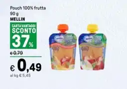 Iper La Grande Pouch 100% frutta MELLIN offerta