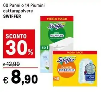 Iper La Grande 60 Panni o 14 Piumini catturapolvere SWIFFER offerta