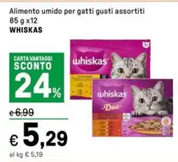 Iper La Grande Alimento umido per gatti gusti assortiti WHISKAS offerta