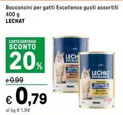 Iper La Grande Bocconcini per gatti Excellence gusti assortiti LECHAT offerta