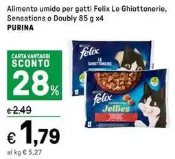 Iper La Grande Alimento umido per gatti Felix Le Ghiottonerie, Sensations o Doubly PURINA offerta