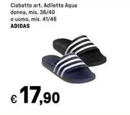 Iper La Grande Ciabatte art. Adilette Aqua donna o uomo ADIDAS offerta